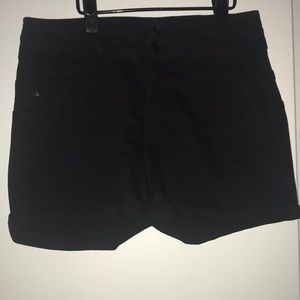 Black Jean shorts
